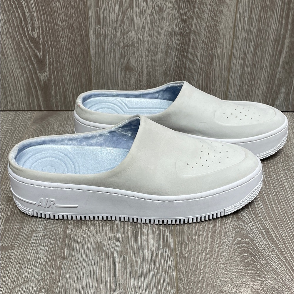 Nike Air Force 1 Lover XX Slip On Platform Sneakers A01523-100 Off White 9.5
